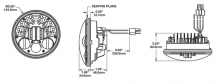 JW Speaker 8690M, LED Standard 5 3/4", Black