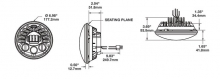 JW Speaker 8790 Adaptive 2 Series 7" LED Headlight Insert, Chrome