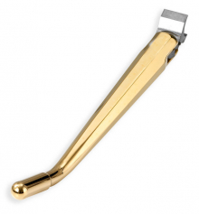 Kustom Tech Weld-On Diamond Kickstand - polished brass