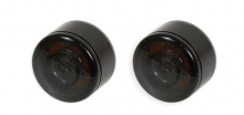 Apollo LED Indicator / Front Position Light Unit, Black Alu Housing, Smoke Lens