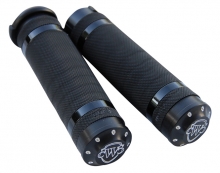 Cult-Werk, Grips, Racing, 1", Rubber/Aluminum, Black