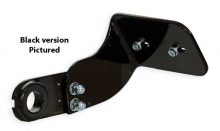 Side Mount License Plate, Medium, Stainless Steel, Flat Black