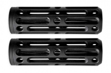 Grips, Phantom, Base Hole, Aluminium, Anodized, 1", Black