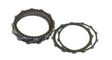 Clutch Friction Plate Kit- Carbon Fiber Evo & Twin Cam 98-17 Except CVO/SE 13-16,Touring 15 Up Without Hydraulic Clutch
