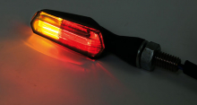 LED Tail Light / Turn Signal, Scuro, E-Approved, Smoke Lens, Housing Black