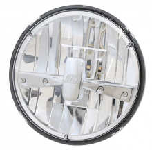 LED Headlight Insert, Typ 3, E-Approved, 7", High-Beam, Low-Beam, Parking Light, Inlay Chrome