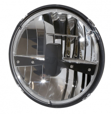LED Headlight Insert, Typ 3, E-Approved, 7", High-Beam, Low-Beam, Parking Light, Inlay Black