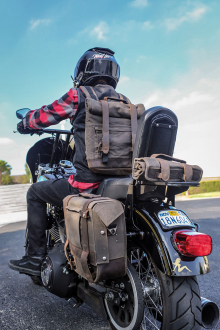 Tool Roll, Voyager Luggage, Made Of Wet Waxed UV-Treated Cotton, Leather Securing Straps