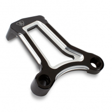 Front Motor Bracket, Deep Cut, FLT, Black