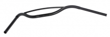 Venice Beach-bar Handlebar With Cross Over Tube, Diameter 25,4 mm (1"), Grip Area Diameter 22 mm (7/8"), Black, Width 940 Pullback 25,40 Height 80 mm