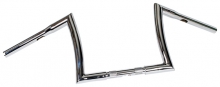 Handlebar Bad Ape hanger 10" Diameter 32mm, 25,4mm (1") Center Diameter, Chrome, Width 800 Pullback 150 Height 220 mm