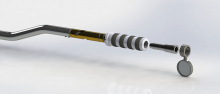 Bar End Mirror Adapter Bolt For Mller Internal Grips Left And Right, 122 mm Grip Length