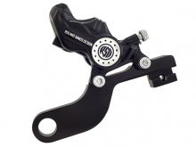 Brake Caliper, Rear, With Bracket, Contrast Cut, FLH 00-01 (With 11,5"Disc)