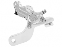 Brake Caliper, Rear, With Bracket, Chrome, FLH 02-07 (With 11,5" Disc), VRSCA 05, VRSCB 05