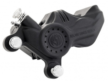 Brake Caliper, Front Right, Black Ops, Dyna 00-17, Softail 00-14 (Without FSXTS), XL 00-13, XLH 00-13, FLH 00-07 (With 11,5" Disc), Vrod 02-05 (Without VRSCR)