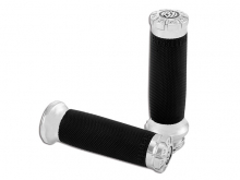 Grips, Billet, Chrono, Chrome, 08-19 Throttle By Wire Models