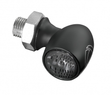 Turn Signal, Bullet Atto Dark LED, Black, Smoked Lens