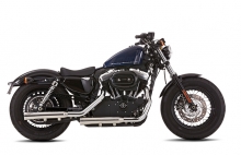 2-In-2 Slip-Ons, Double-Groove, Polished 17 XL1200CB, 17-18 XL1200T, XL1200C, XL1200X, XL1200CX, XL883L, XL883N, 18 XL1200NS, XL1200XS