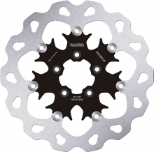Brake Disc, Front Floated Wave, Black Carrier