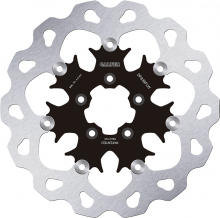 Brake Disc, Front Floated Wave, Black Carrier