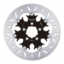 Brake Disc, Rear Floated, Black Carrier
