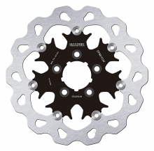 Brake Disc, Rear Floated Wave, Black Carrier