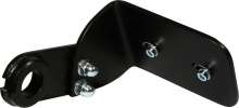 Thunderbike License Plate Side-Mount Bracket, Short, Stainless Steel, Matte Black, Softail 08-17