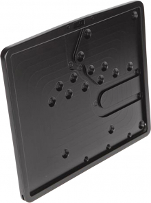 Thunderbike Down & Inside License Plate, 16 x 20 cm, Billet Aluminium, Matte Black