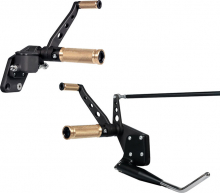 Thunderbike Base Brass Forward Control Kit, Black, Softail 84-99