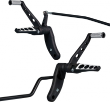 Thunderbike Drilled Forward Control Kit, Black, Dyna 99-17 (With Twin Cam Engine)