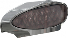 Thunderbike Down & Inside Oval Mini Taillight, Polished