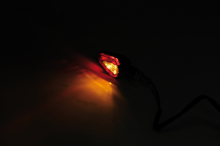 V-Scope 2-In-1 Turn Signal / Taillight, Dark Glass, Black