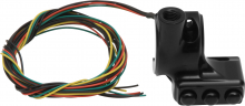 Switch Housing, RR90, 3-Button, Brake, Mirror Hole, Black Anodized, All HD Without CAN Bus