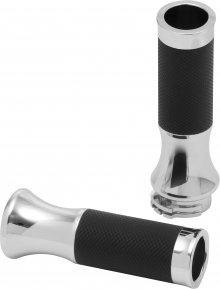 Grip Set, Day, Motogadget T/S, Chrome, All HD 74-19