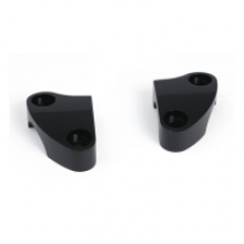 Alu Lenker-Klemmen in schwarz für Harley-Davidson 1" (25.4mm) Lenker