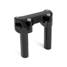 4.5" Straight-Riser-Set in schwarz für Harley-Davidson 1" (25.4mm) Lenker