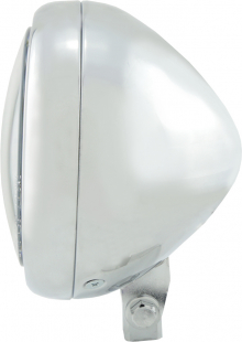 Pecos Type 6, 5 3/4" LED Headlight, Chrome, Bottom Mount