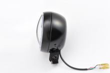 Capsule120, 4 1/2" LED Headlight, Black, Bottom Mount