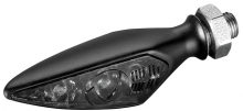 Rhombus S Dark Turn Signal FL/RR, Tinted Lens, Black