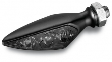Rhombus S Dark Turn Signal FR/RL,  Tinted Lens, Black