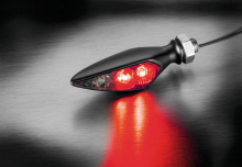 Rhombus S DF Dark Turn Signal/Taillight/Brake Light RR, Tinted Lens, Black