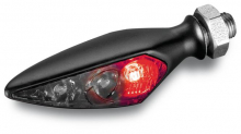 Rhombus S DF Dark Turn Signal/Taillight/Brake Light RL, Tinted Lens, Black