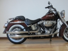 MCJ verstellbare Auspuff-Endschalldämpfer Royal Chrom für Harley-Davidson Softail Deluxe FLSTN 1999-2006 mit Tüv