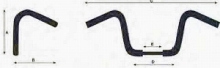 Venice Beach-bar Handlebar With Cross Over Tube, Diameter 25,4 mm (1"), Grip Area Diameter 22 mm (7/8"), Black, Width 940 Pullback 25,40 Height 80 mm
