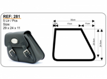 Leder-Schwingentasche für Harley Davidson Dyna Modelle ab 1991
