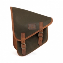 Schwingentasche,Swingarmbag,Khaki Cotton,links, Softail bis 2017
