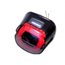 LED-Taillight With Smoke Lens And Black Reflector