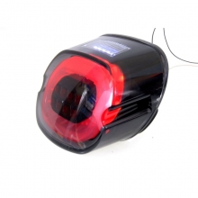 LED-Taillight With Smoke Lens And Black Reflector