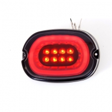 LED-Taillight With Smoke Lens And Black Reflector