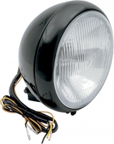 HEADLIGHT 7" SMTH BLK